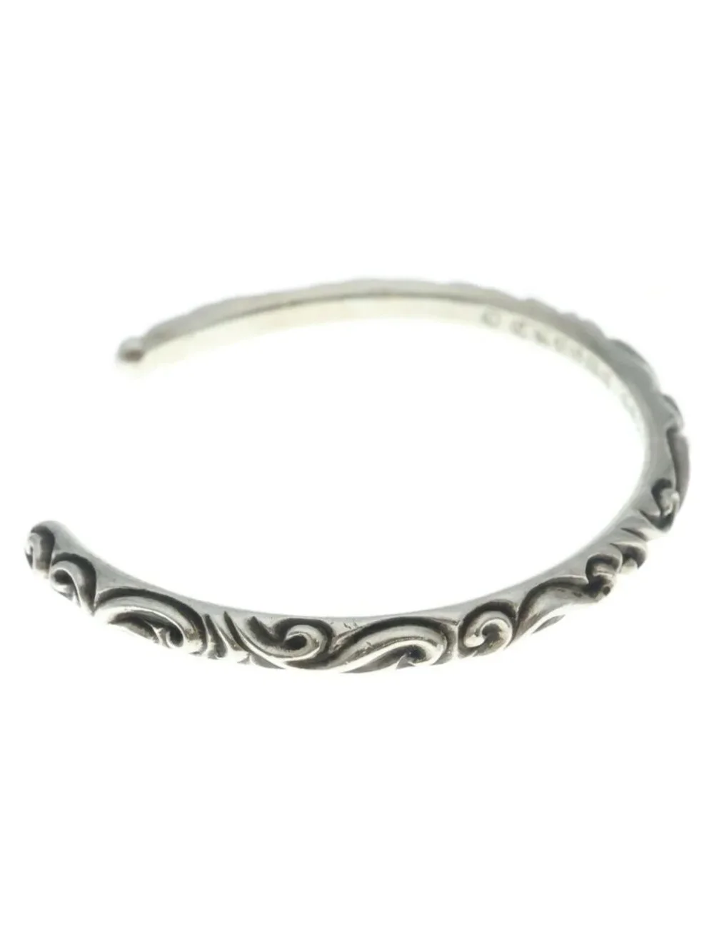 Chrome Hearts Bangle Scroll Bandbangle Bracelet Silver